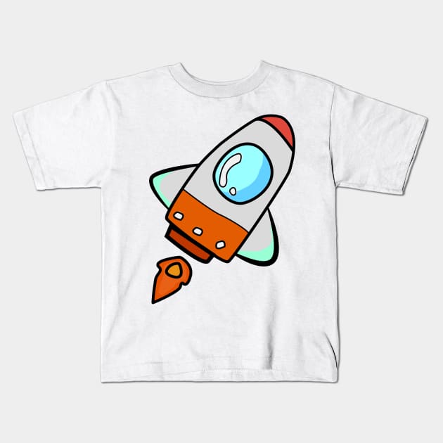 Space Rocket Kids T-Shirt by PH-Design